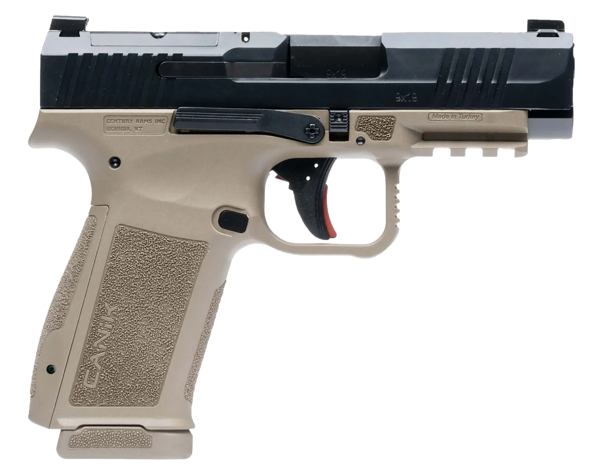 Canik Mete MC9LS 9mm Luger 3.64" 17+1 Semi-Auto Pistol - FDE/Black