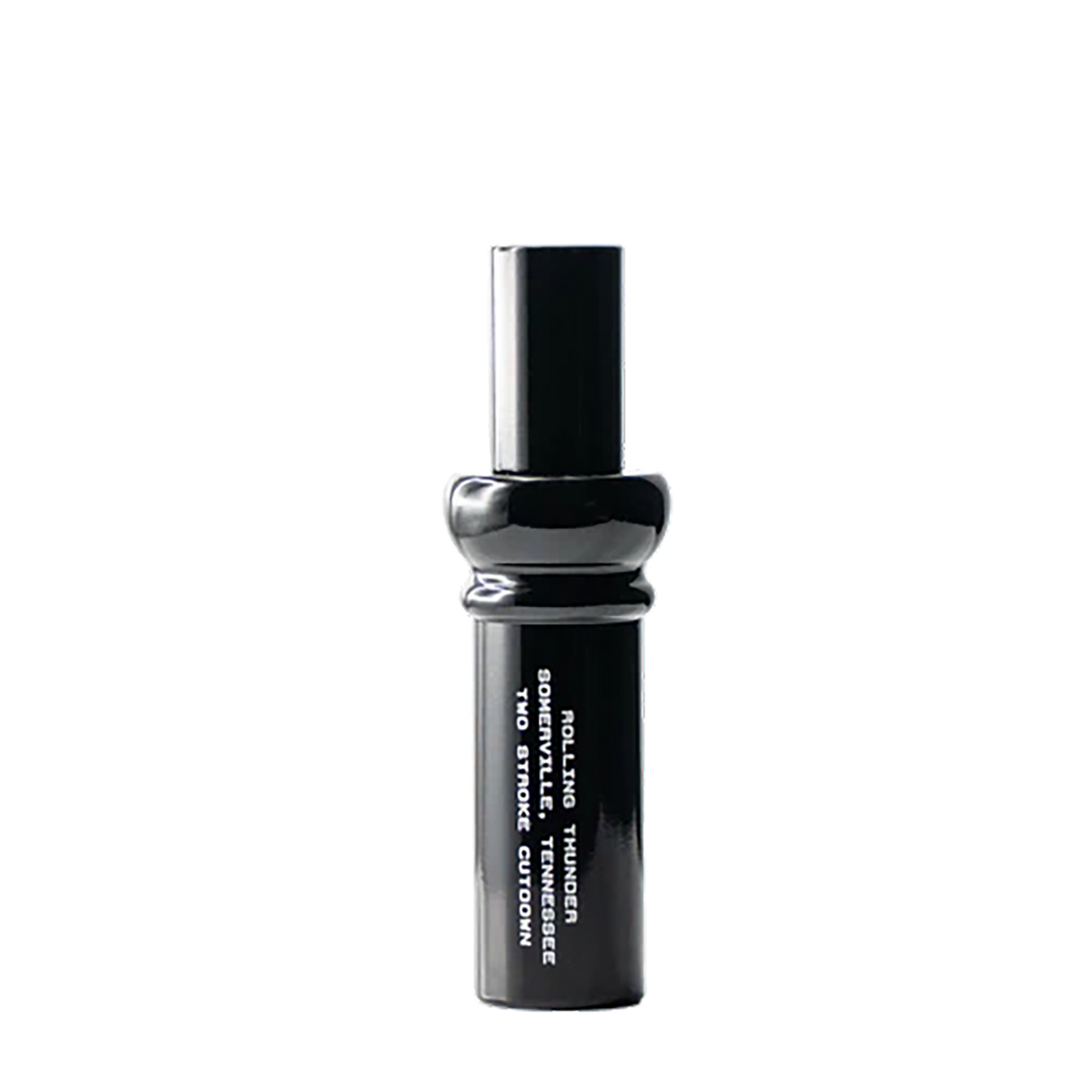 Rolling Thunder Game Call Two Stroke Double Reed Cutdown Duck Call - Blackout Acrylic