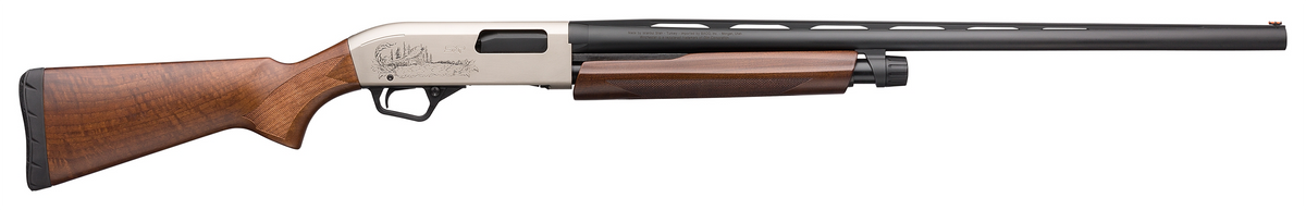 Winchester SXP Upland Field 12 Gauge 28" 4+1 3" Pump Shotgun - Matte Nickel Engraved Receiver, Grade II/III Walnut