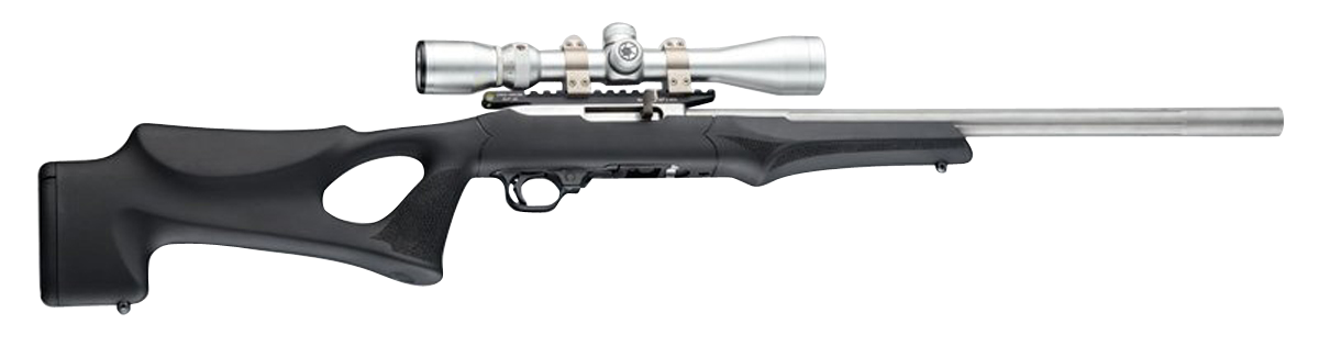 Hogue 22070 OverMolded Rifle Stock Fixed Thumbhole Black Rubber for Ruger 10/22 .920 Barrel
