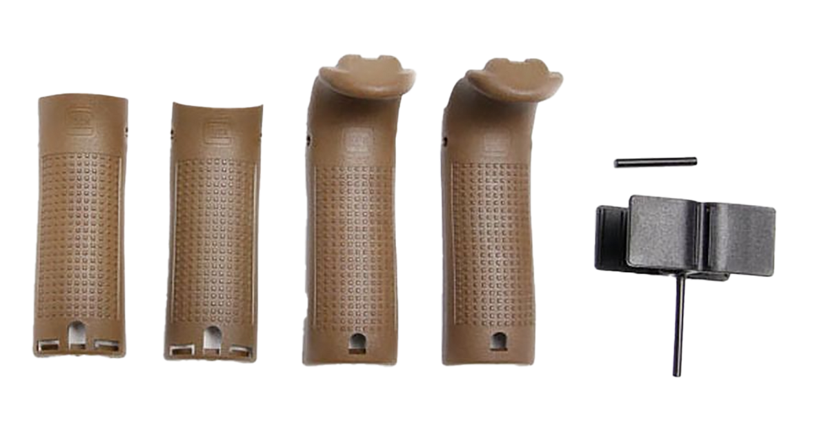 Glock 30870 Backstrap/Beavertail Set Dark Earth Polymer - Glock 19/23/32 Gen 4/5
