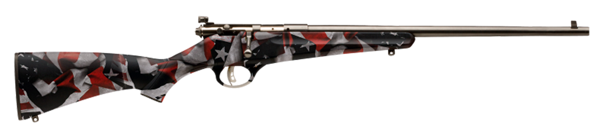 Savage Rascal Youth 22 LR 16.13" 1-Rd Bolt Action Rifle - American Flag Stock
