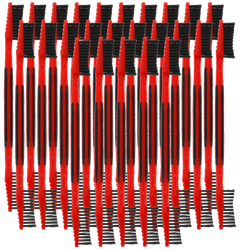 Birchwood Casey NYLBRSH2 Nylon Cleaning Brush Double Ended 25 Pack
