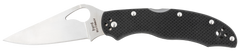 Spyderco Byrd Harrier 2 3.39" 8Cr13MoV Clip Point Plain Edge Black G10 Folding Knife