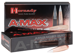 Hornady A-MAX .50 Cal .510 750gr Match Bullets - 20 Per Box