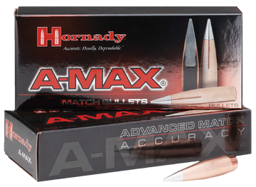 Hornady A-MAX .50 Cal .510 750gr Match Bullets - 20 Per Box