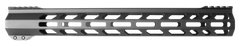 TacFire A.C.E. 15" M-LOK Free Float Handguard - AR-15 - Black Hardcoat Anodized Aluminum