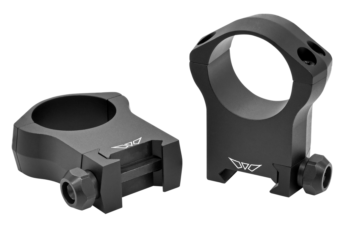 Warne 7217M Mountain Tech 30mm Ultra High 0 MOA Scope Rings - Matte Black