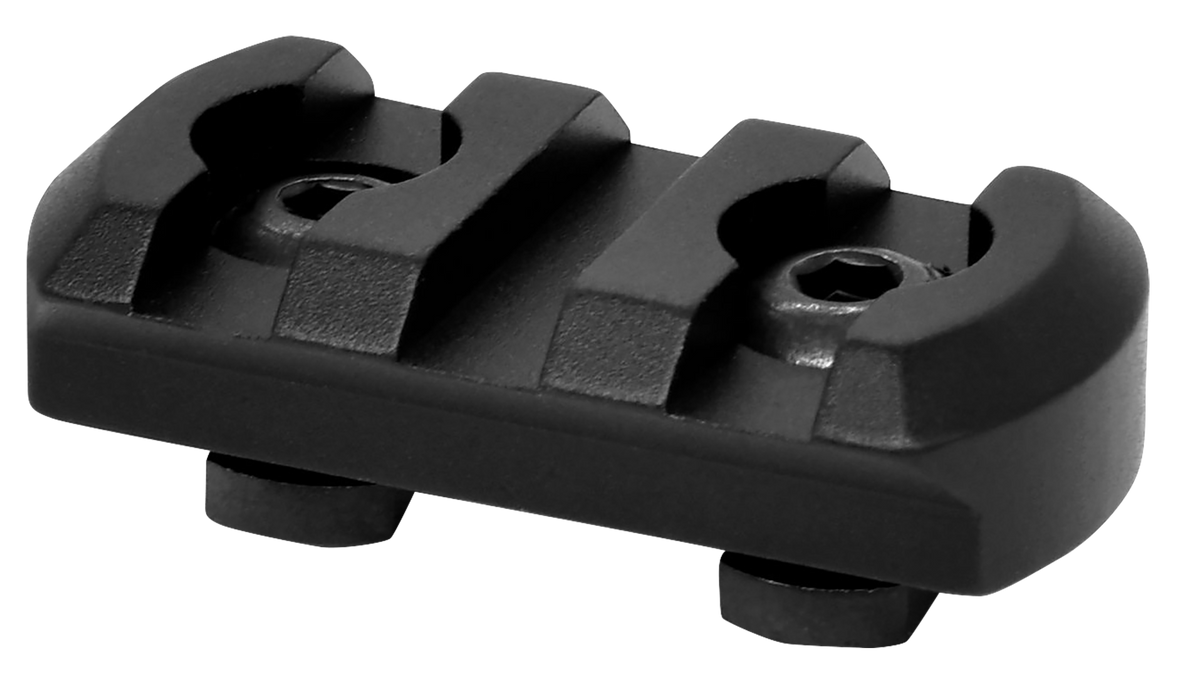 Warne 6201M M-LOK 3 Slot Rail Black Anodized Aluminum