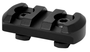 Warne 6201M M-LOK 3 Slot Rail Black Anodized Aluminum