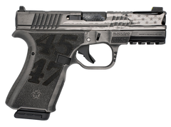 Black Rain Frontline+ Trump Custom 9mm 4" 15+1 Semi-Auto Pistol - Gun Metal Grey Battleworn