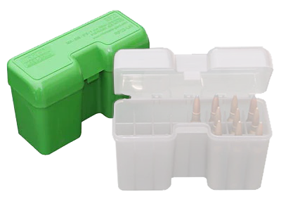 MTM Case-Gard RF-22-SM Ammo Box Flip-Top 338 WSM/45-70 Government/450 Marlin 22rd Green Polypropylene