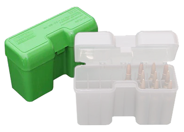MTM Case-Gard RF-22-SM Ammo Box Flip-Top 338 WSM/45-70 Government/450 Marlin 22rd Green Polypropylene