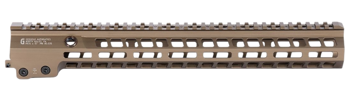 Geissele Automatics Super Modular Rail MK14 15" M-LOK Handguard - DDC Hardcoat Anodized