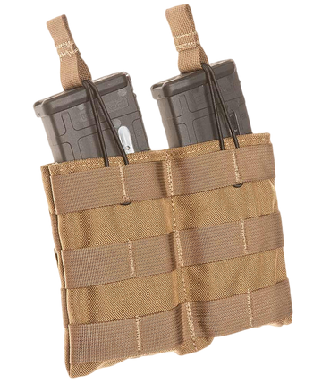 Tacshield Speed Load Double Rifle Mag Pouch Coyote 1000D Nylon MOLLE