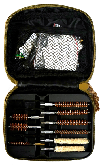 Clenzoil 2830 Field & Range Multi-Caliber Rifle Cleaning Kit 21-Piece Tan