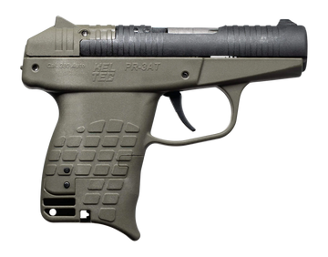 Kel-Tec PR-3AT 380 ACP 2.85" 13+1 Semi-Auto Pistol - Green Polymer Frame