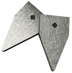 Accusharp 003 Replacement Sharpening Blades Tungsten Carbide Gray 2-Pack