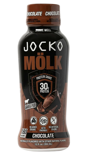 Jocko Fuel Molk Chocolate Protein Shake 12oz 12-Pack
