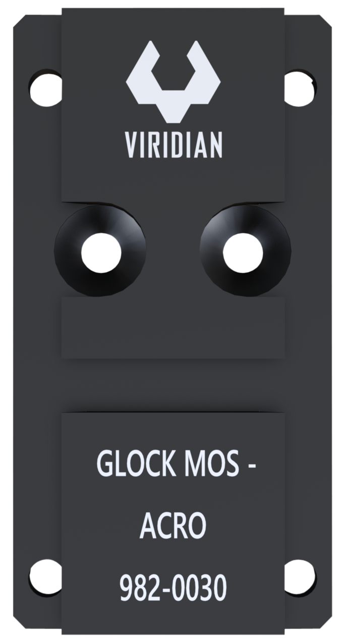 Viridian RFX45 Glock MOS Mounting Adapter - Black Anodized