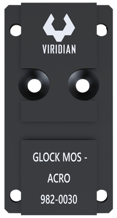 Viridian RFX45 Glock MOS Mounting Adapter - Black Anodized