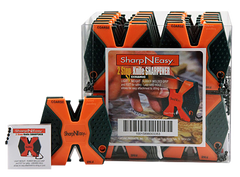 Accusharp 335CD SharpNEasy 2-Step Fine, Coarse Ceramic Stone Sharpener Plastic Handle Black/Orange