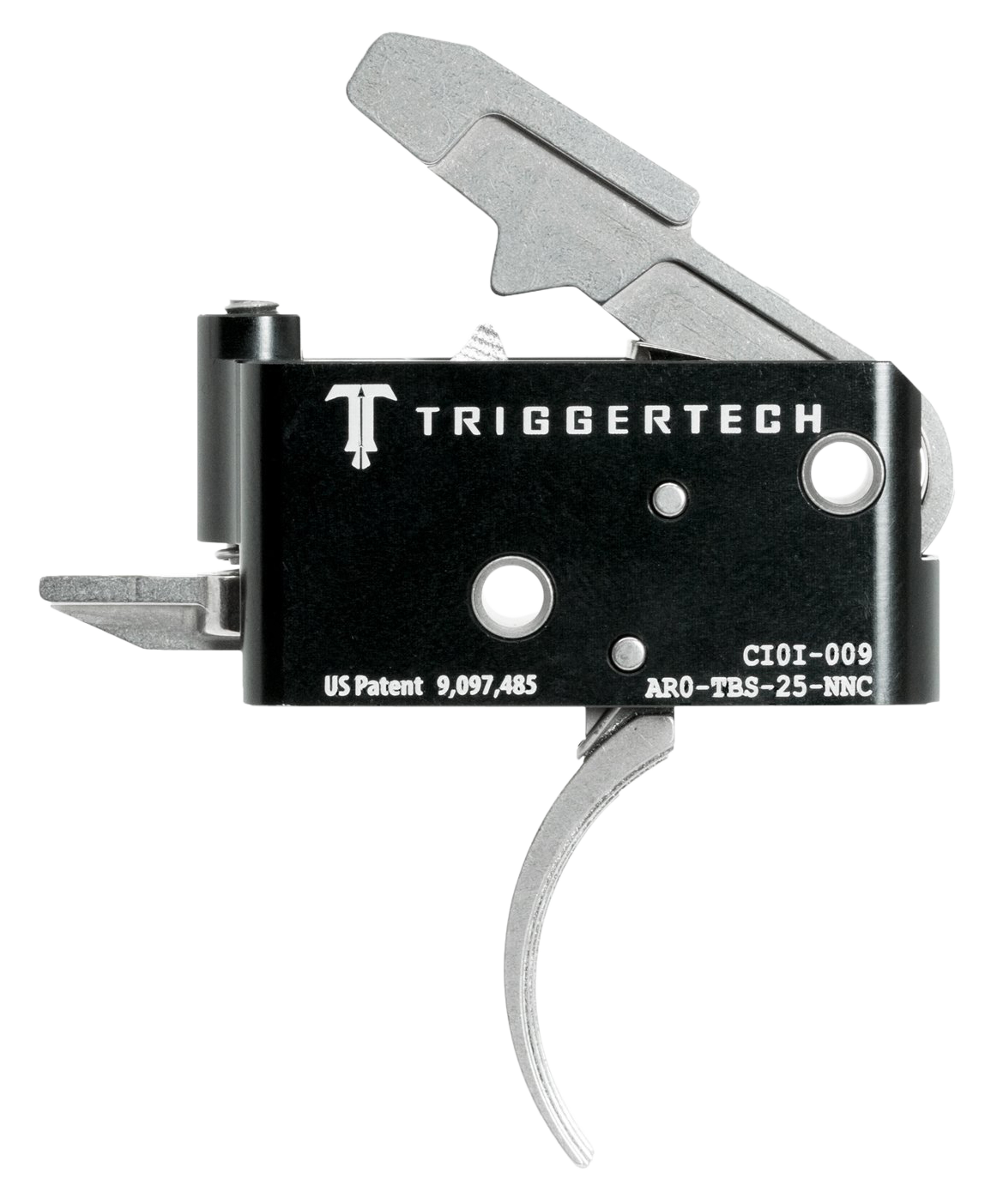 TriggerTech Adaptable Primary Two-Stage Traditional Curved Trigger 2.5-5 lbs for AR-15 - Right Hand