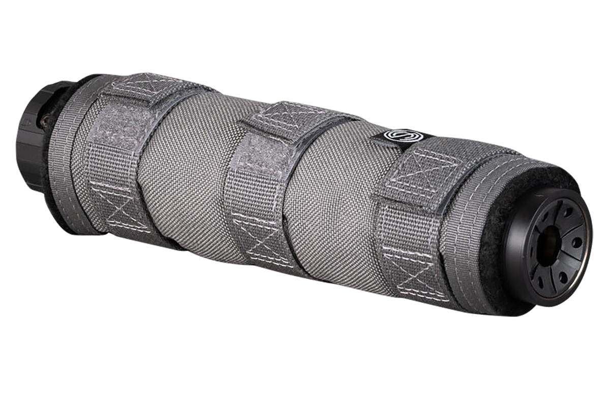 SilencerCo AC1982 High Temp Suppressor Cover 7.5" Gray Nylon