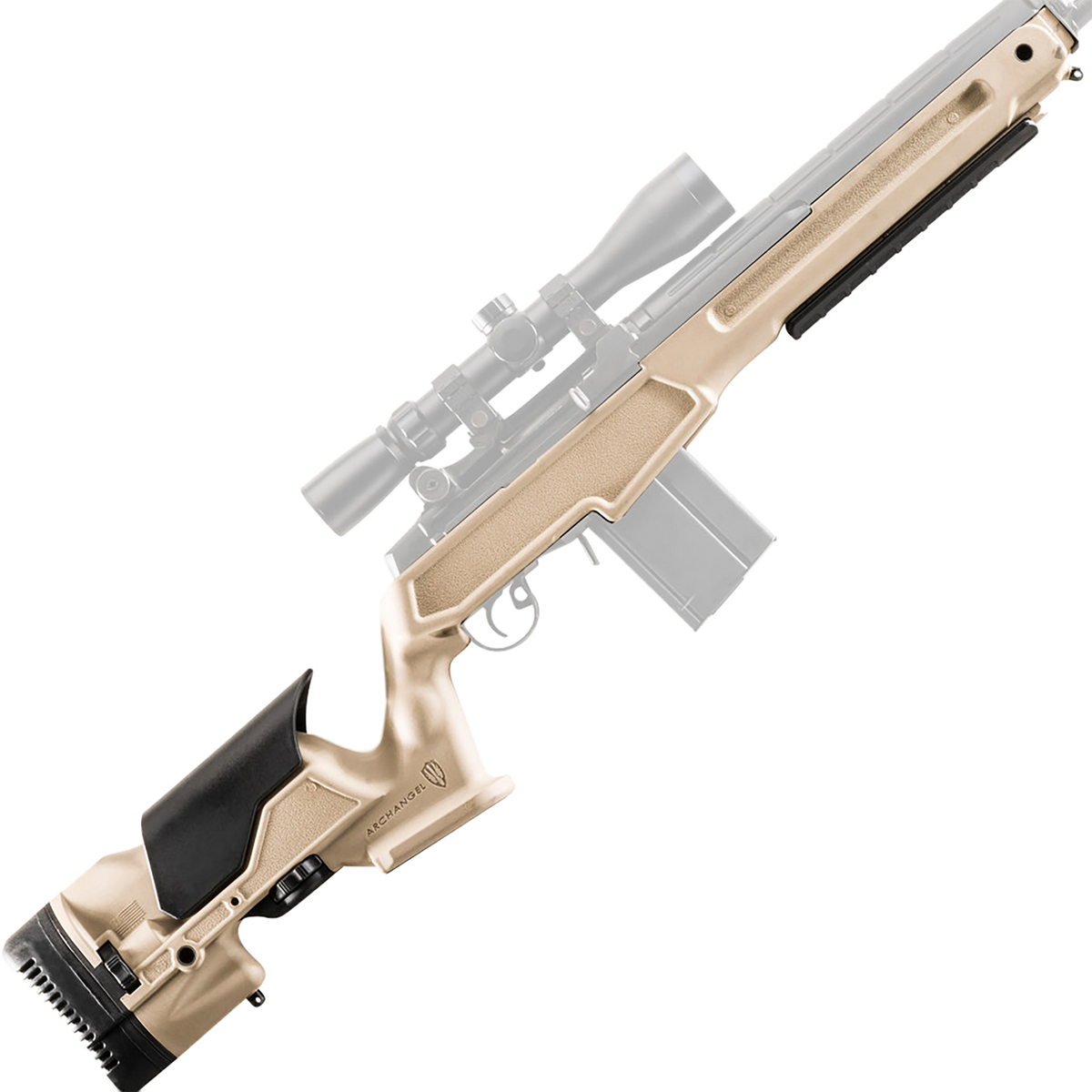 Archangel AAM1ADT Precision Stock M1A/M14 308 Win Desert Tan
