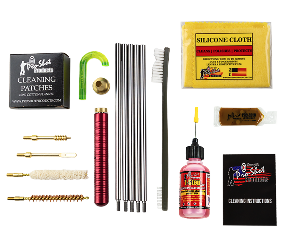 Pro-Shot R30KIT Classic Box Kit .30 Cal/7.62mm Rifle Cleaning Kit - Yellow Case