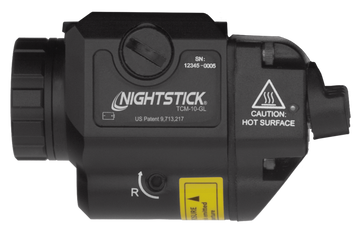 Nightstick TCM-10-GL Compact Weapon-Mounted Light with Green Laser 650 Lumens White LED Black Anodized