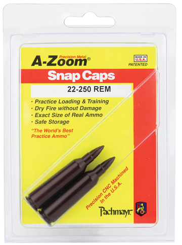 A-Zoom 12254 Rifle Snap Cap 22-250 Rem 2-Pack