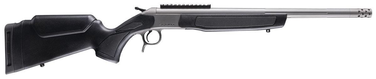 CVA Scout Takedown 450 Bushmaster 22" 1rd Single Shot Rifle - Stainless/Black