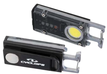 Cyclops Flash Clip 300 Lumen SMT LED Rechargeable Polymer Flashlight - Black