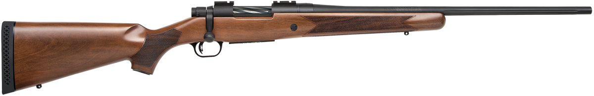Mossberg Patriot Walnut 308 Win 22" 5+1 Bolt-Action Rifle - Fluted Barrel, Matte Blued