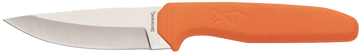 Browning Sharp Ridge Skinner 3.5" Fixed Drop Point Plain 8Cr13MoV SS Orange Rubber Handle