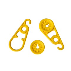 AccuSharp Super Snaps 1006C Yellow 8.80" 6-Pack Tarp Clip