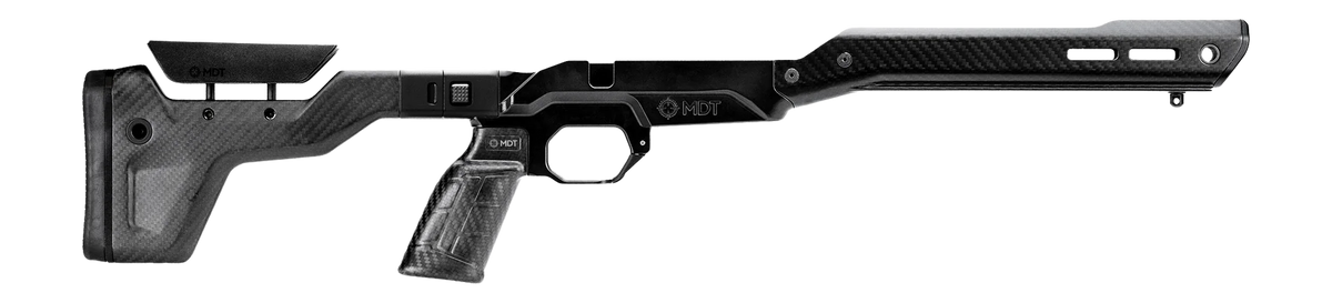 MDT Sporting Goods HNT26 Chassis - Tikka T3 SA RH ARCA Forend Black Carbon Fiber