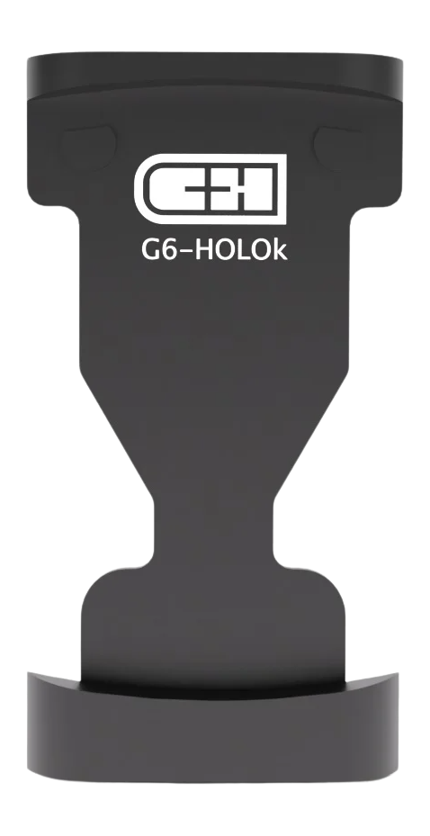 C&H Precision G6HOLOK Glock Gen 6 Optic Adapter Plate - Holosun 407K/507K - Black Hard Anodized Aluminum