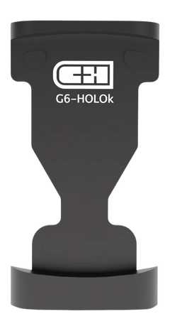 C&H Precision G6HOLOK Glock Gen 6 Optic Adapter Plate - Holosun 407K/507K - Black Hard Anodized Aluminum