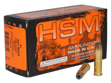 HSM Pro Pistol 357 Mag 158gr Jacketed Hollow Cavity 50 Rd - Box or Case