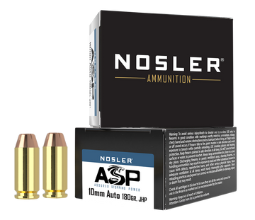 Nosler Assured Stopping Power 10mm Auto 180gr JHP - Box or Case
