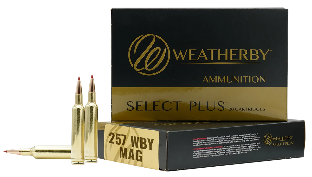 Weatherby Select Plus .257 Weatherby Magnum 92gr Hammer Custom - Box or Case