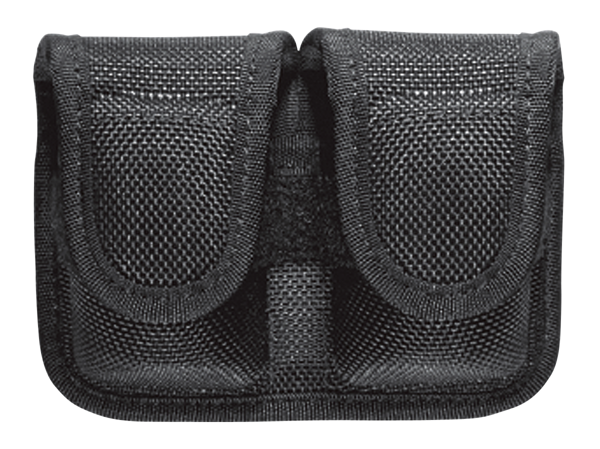 Bianchi 7301 SpeedLoader Pouch Double Black Accumold Hook & Loop 38/357