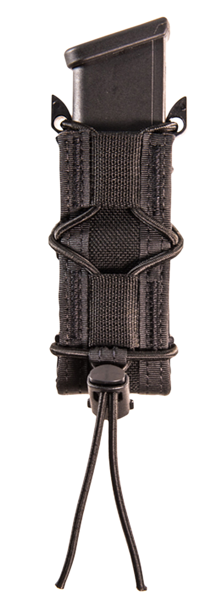 High Speed Gear 13PT10BK TACO Single Pistol Magazine Pouch Black Nylon Belt Mount