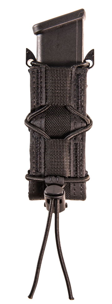 High Speed Gear 13PT10BK TACO Single Pistol Magazine Pouch Black Nylon Belt Mount