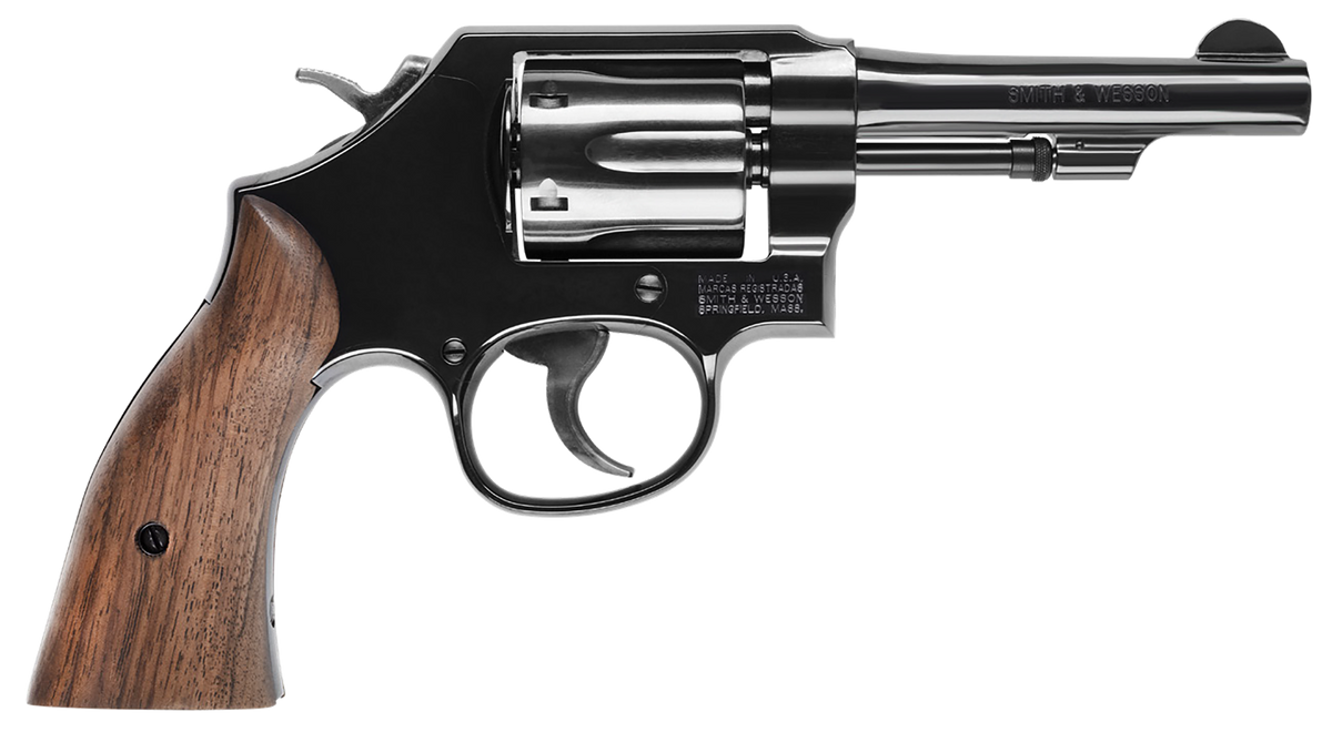 Smith & Wesson Model 10 Classic K-Frame 38 Special +P 4" 6-Shot DA/SA Blued Revolver
