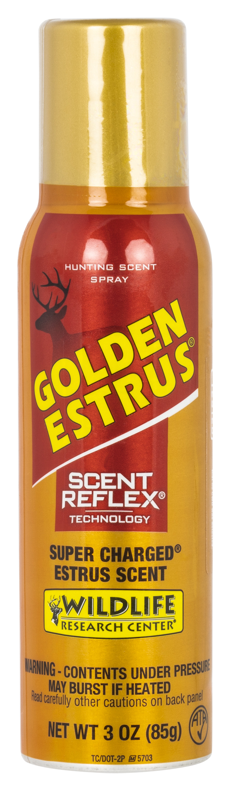 Wildlife Research 4043 Golden Estrus Scent Reflex Deer Attractant Doe In Estrus 3 oz Aerosol