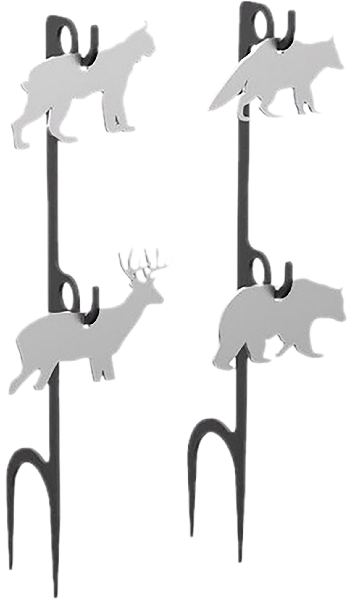 Birchwood Casey Rimfire AR500 Target Kit Animal Set 1/4" Steel White