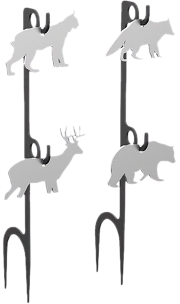 Birchwood Casey Rimfire AR500 Target Kit Animal Set 1/4" Steel White